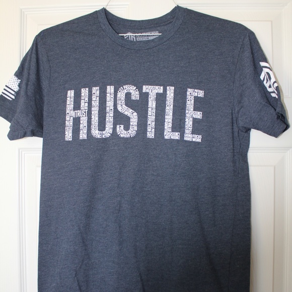 Livesore, Medium HUSTLE t-shirt, Dark Blue - Picture 1 of 6